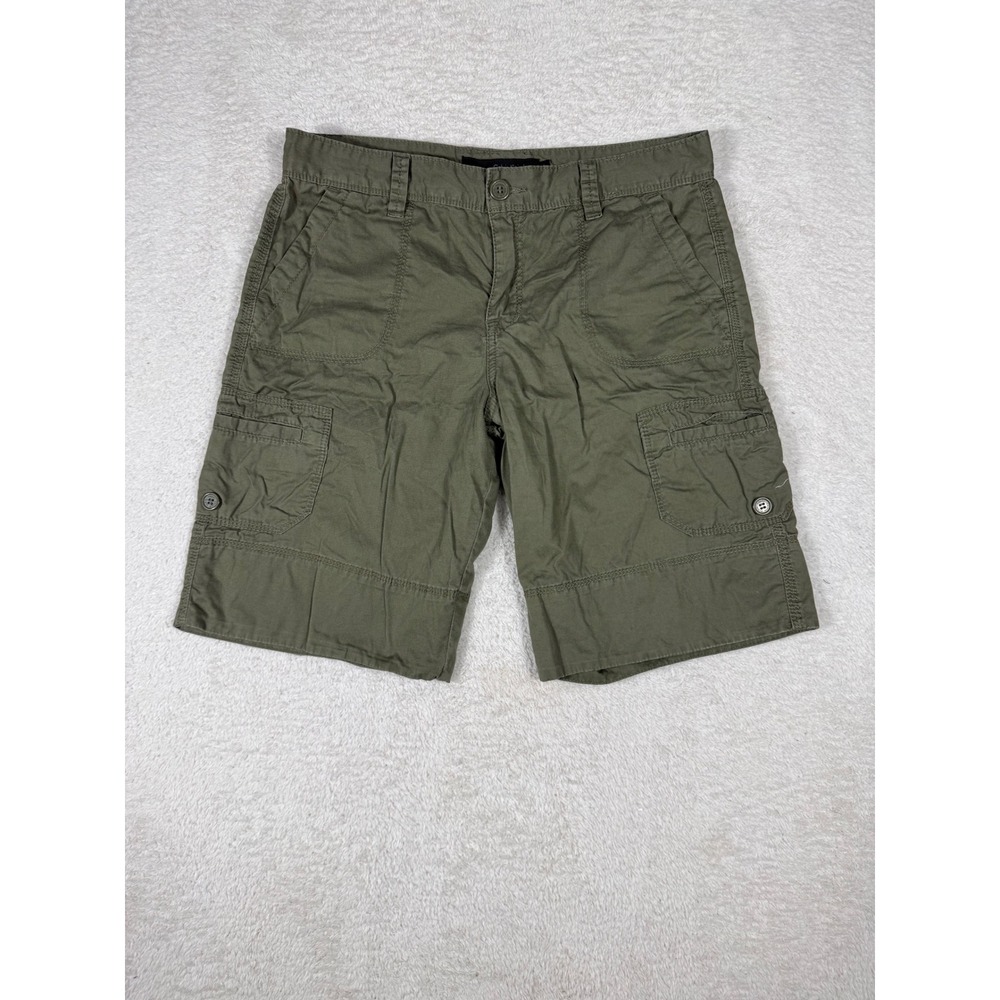 Calvin Klein Jeans Cargo Shorts Womens 8 Olive Green Y2K  Utility Hiking